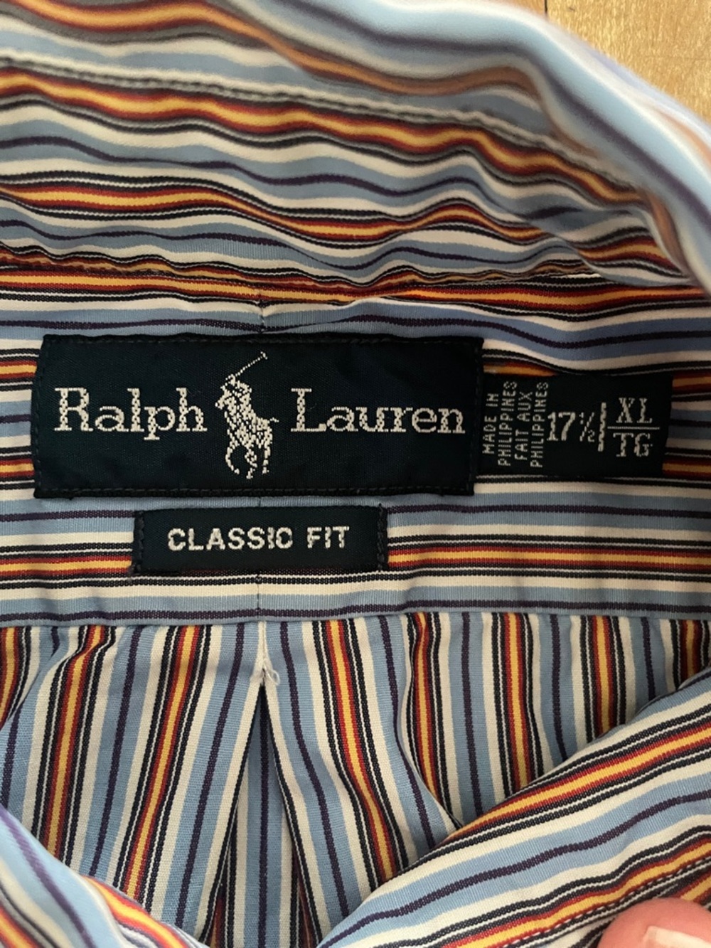 Ralph Lauren striped button down-XL - Picture 3 of 9